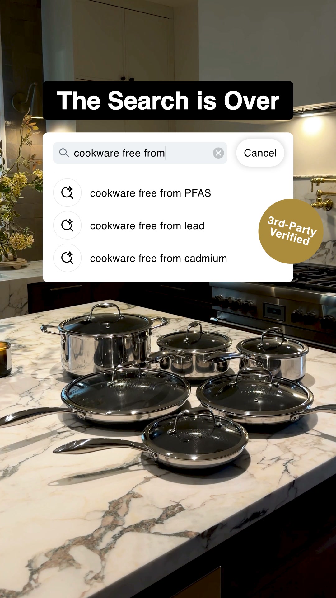 HexClad Facebook ad: The Last Pan You'll Ever Buy
