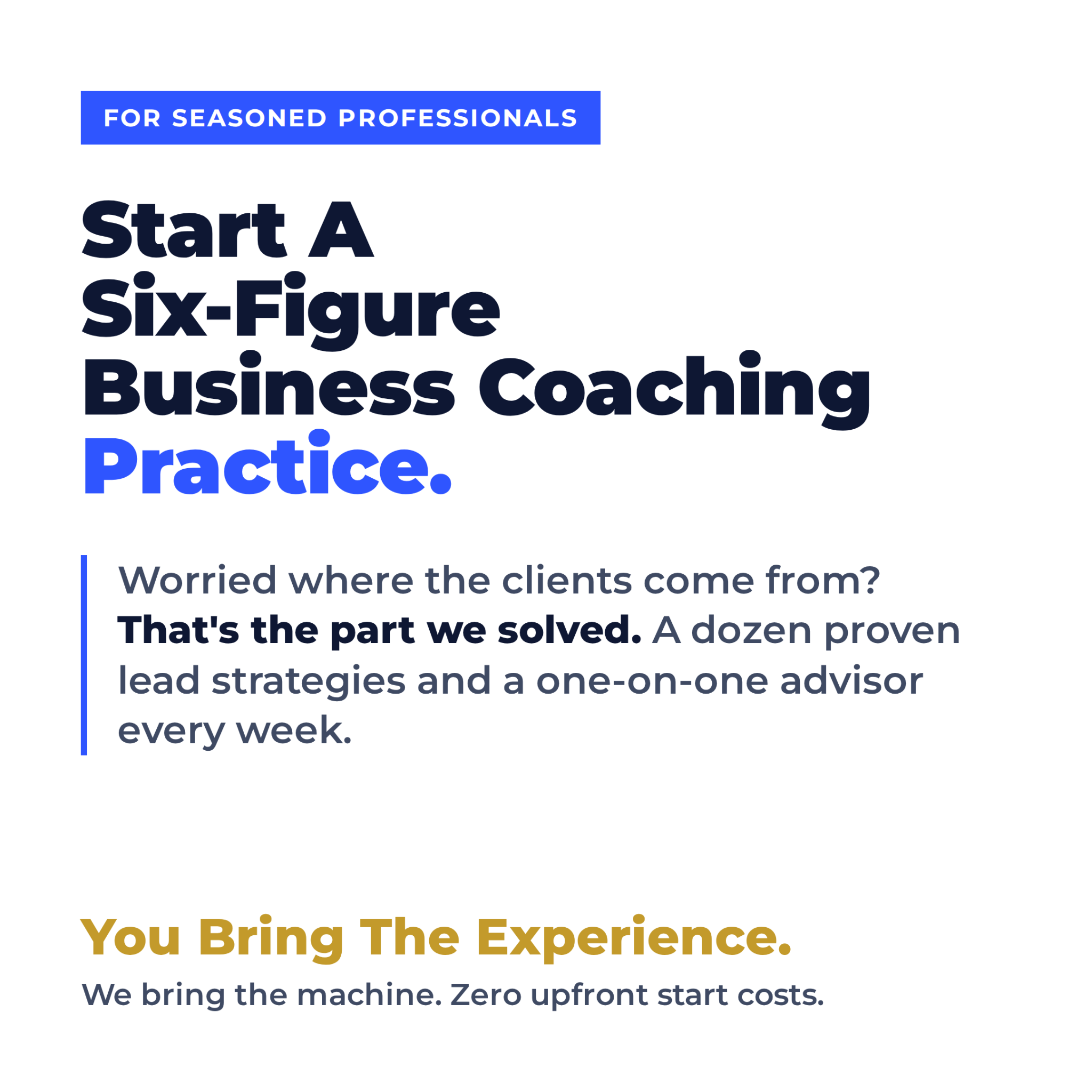The Six Figure Coach Magazine Facebook ad