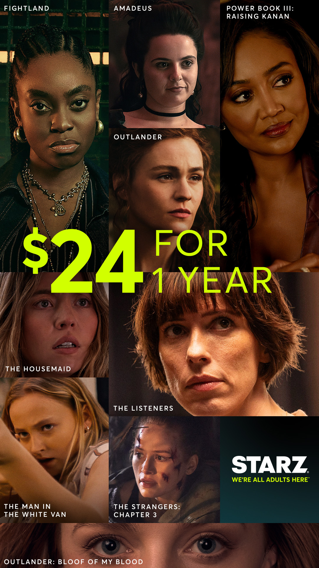 STARZ Facebook ad
