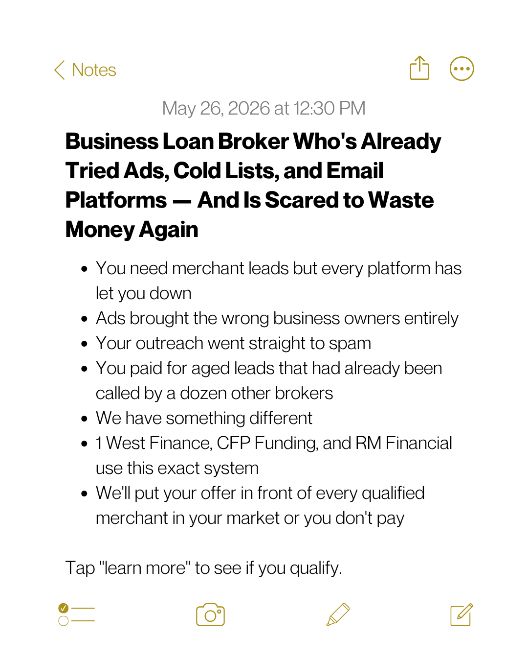 Borks Facebook ad: Get Connected With EVERY Merchant In Your Market