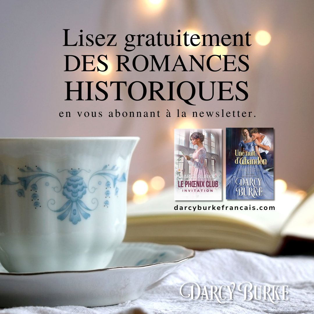 Darcy Burke Facebook ad: Installez-vous confortablement avec un bon livre!