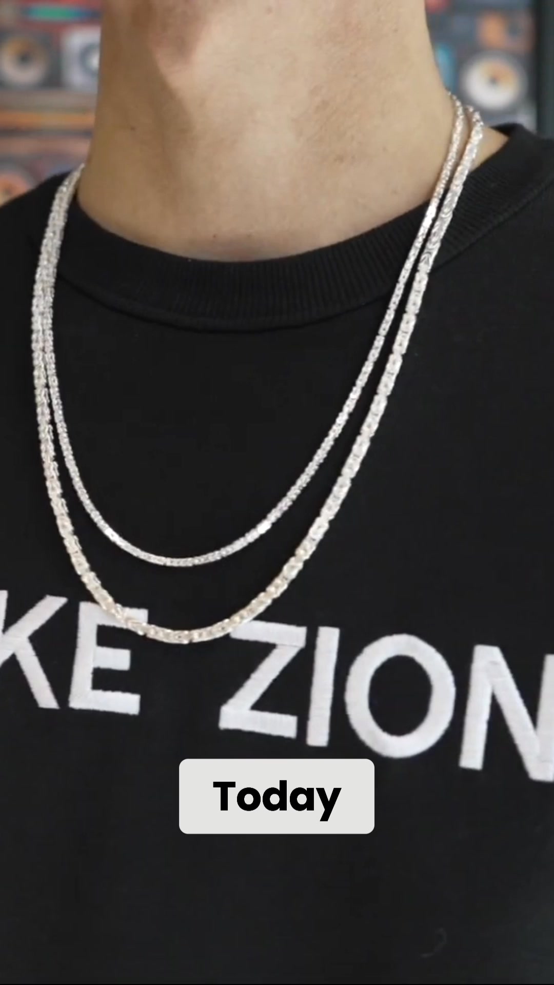 Luke Zion Jewelry Facebook ad: 2mm vs 3mm Byzantine