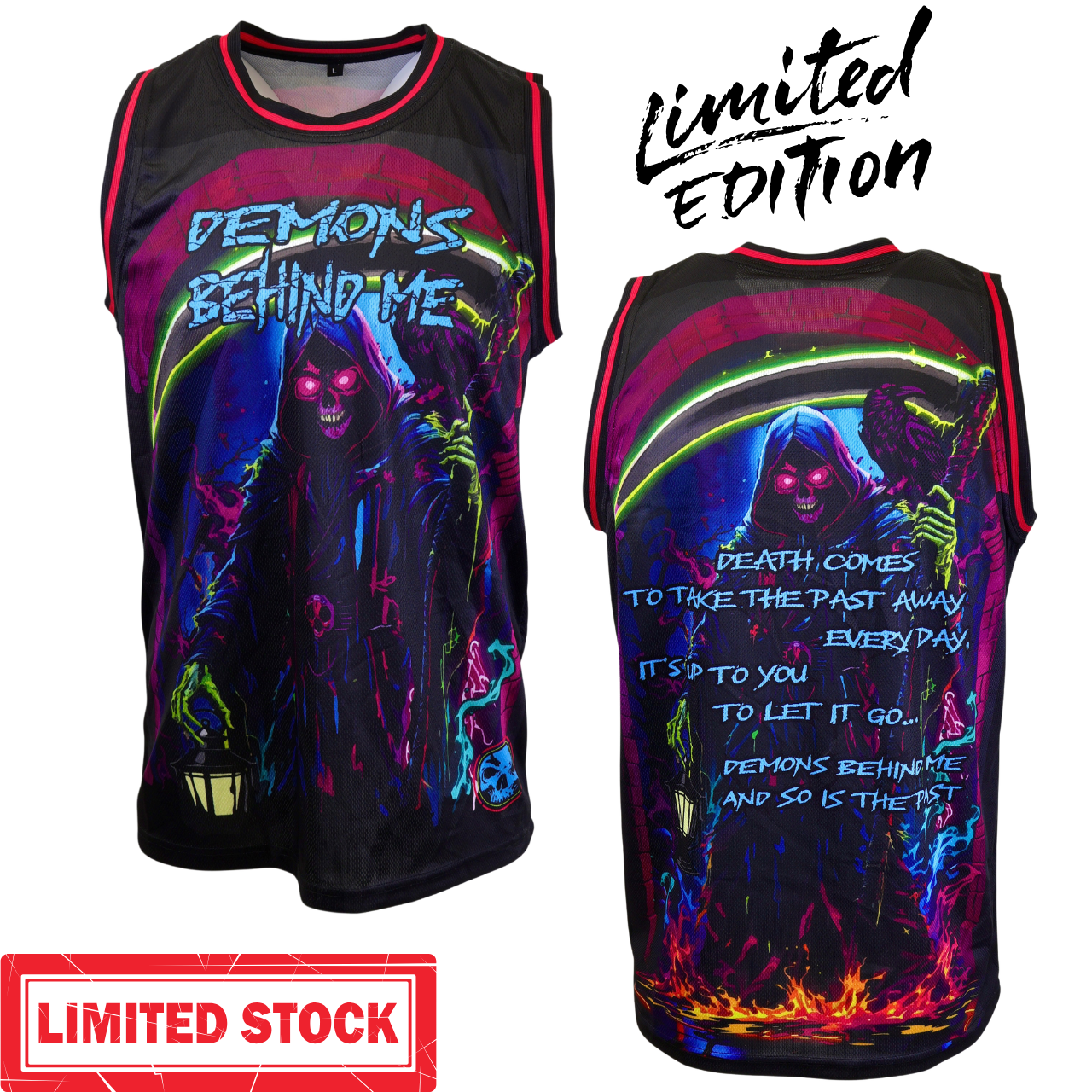Demons Behind Me Inspirational Clothing & Apparel Facebook ad