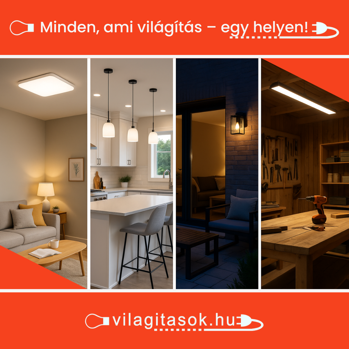 Világítások.hu webáruház Facebook ad: Minden, ami világítás, egy helyen!