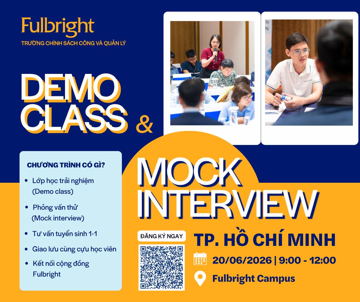 Fulbright School of Public Policy and Management Facebook ad: ĐĂNG KÝ DEMO CLASS VÀ MOCK INTERVIEW TẠI…