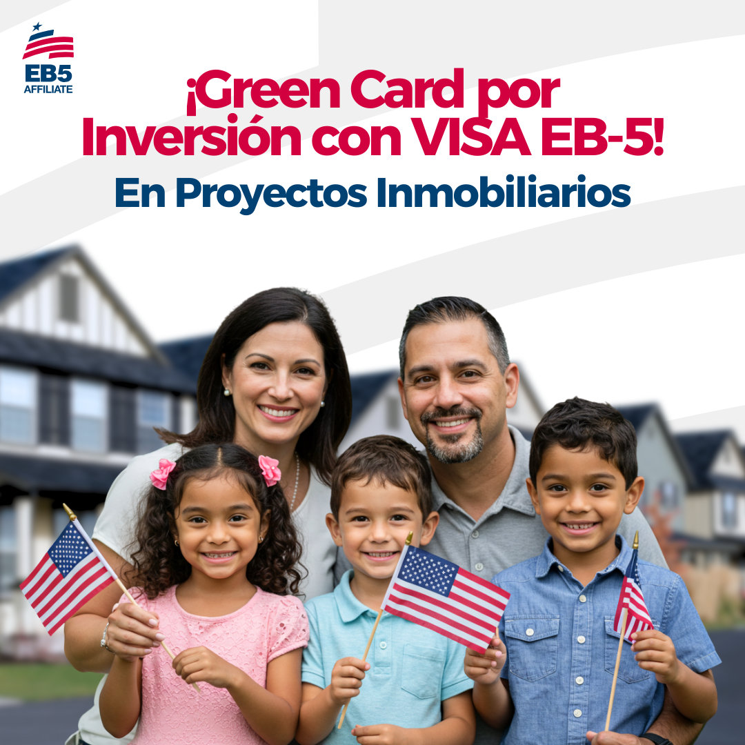 EB5 Affiliates Facebook ad: ¡Green Card en tiempo record!