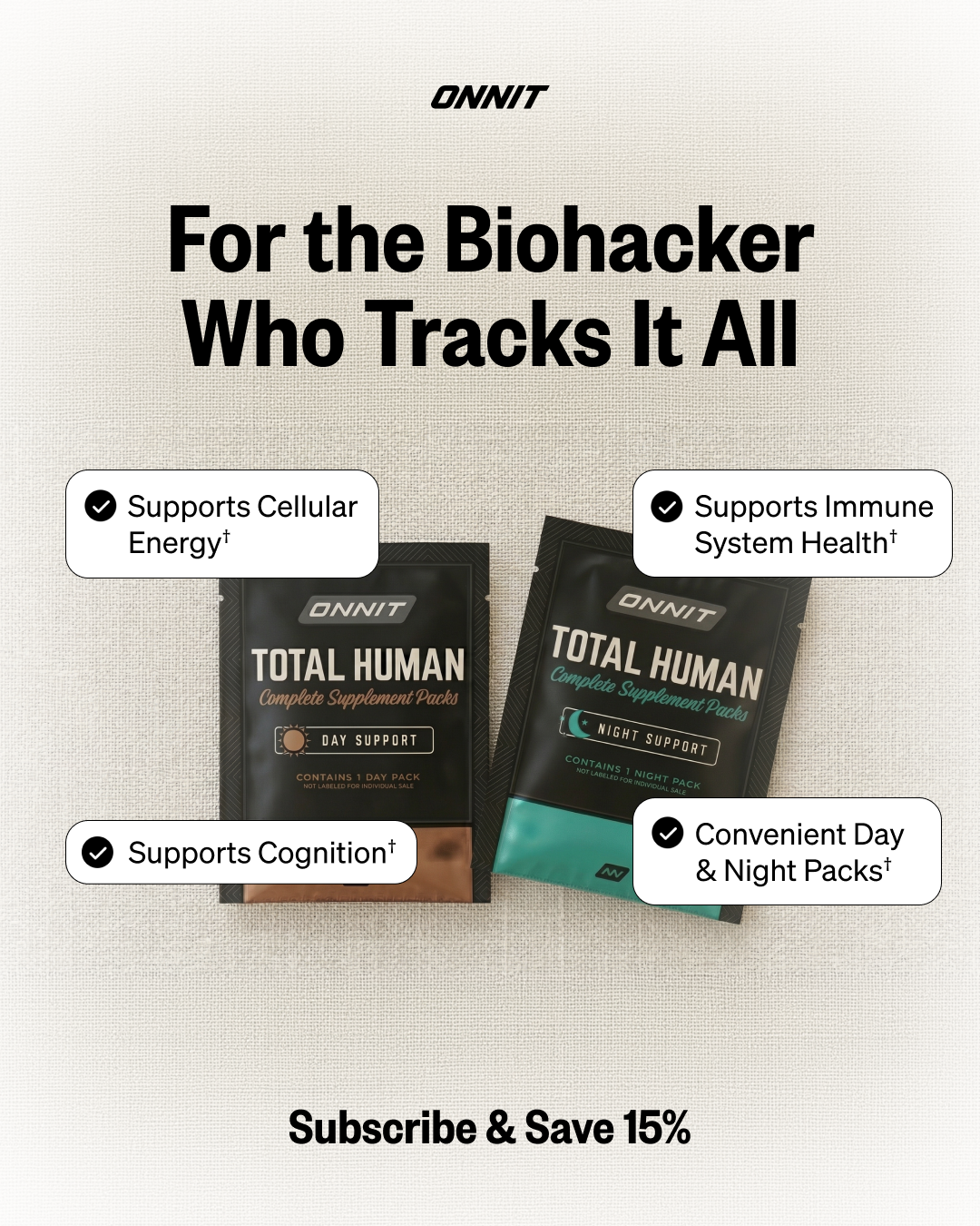 Onnit Facebook ad: Optimize Your System