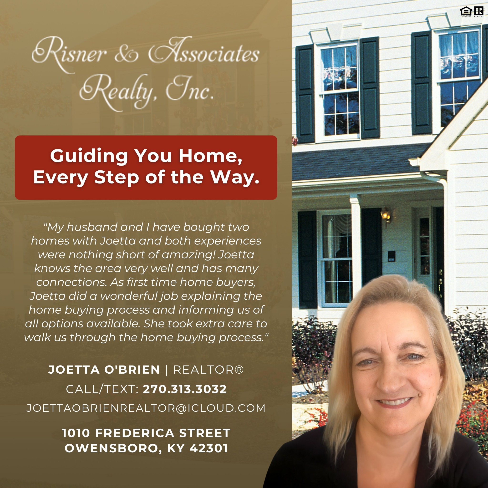 Joetta O'Brien - Risner and Associates Realty, Inc Facebook ad: Explore Your Next Steps