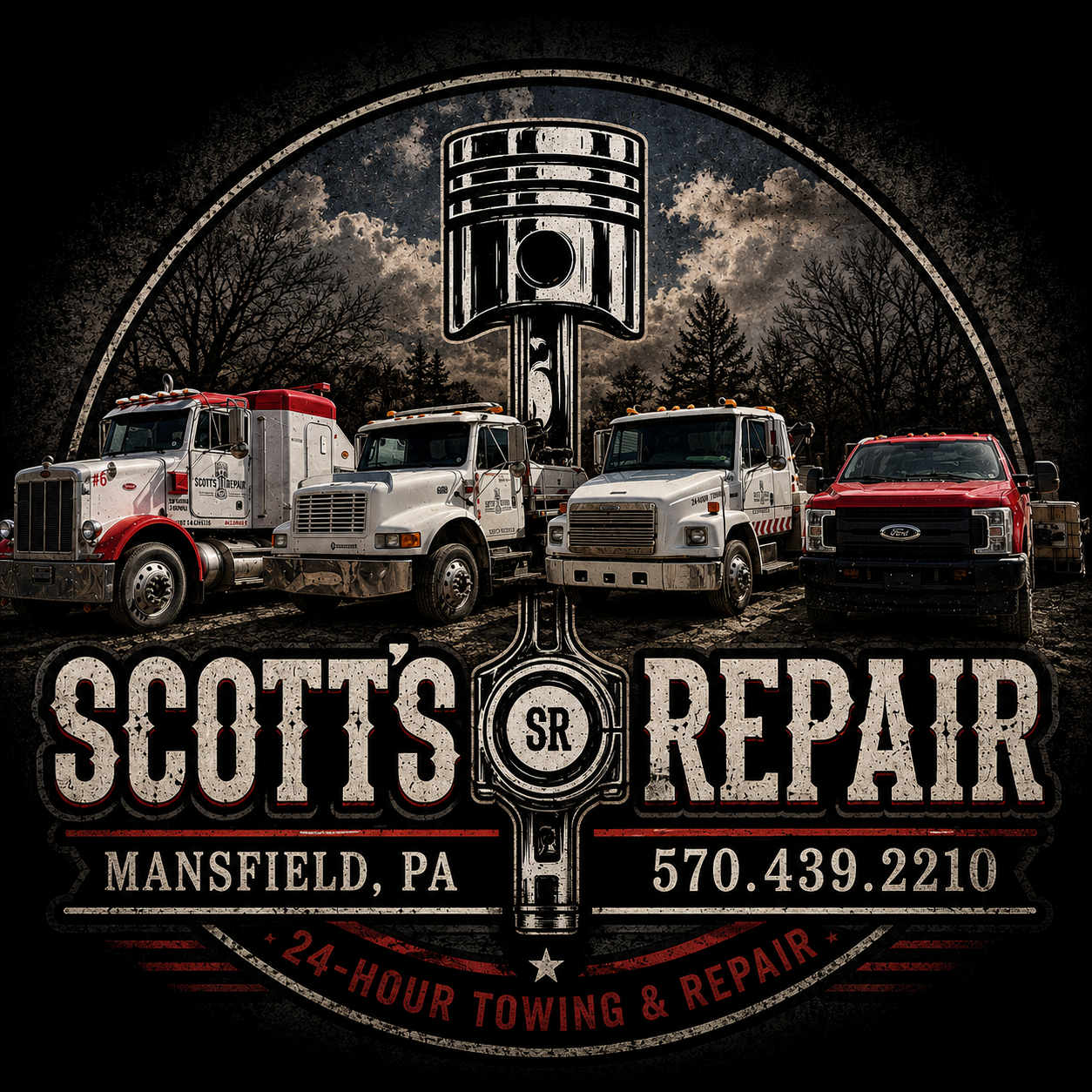 Scott's Repair LLC Facebook ad: CAR BROKE DOWN?