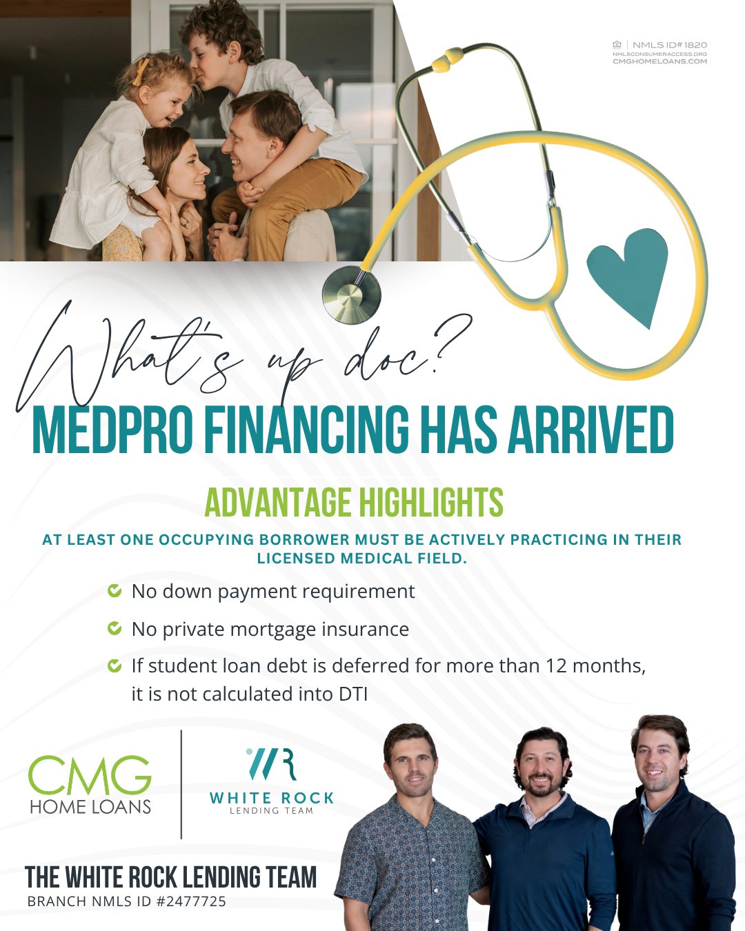 The White Rock Lending Team at CMG Home Loans Facebook ad