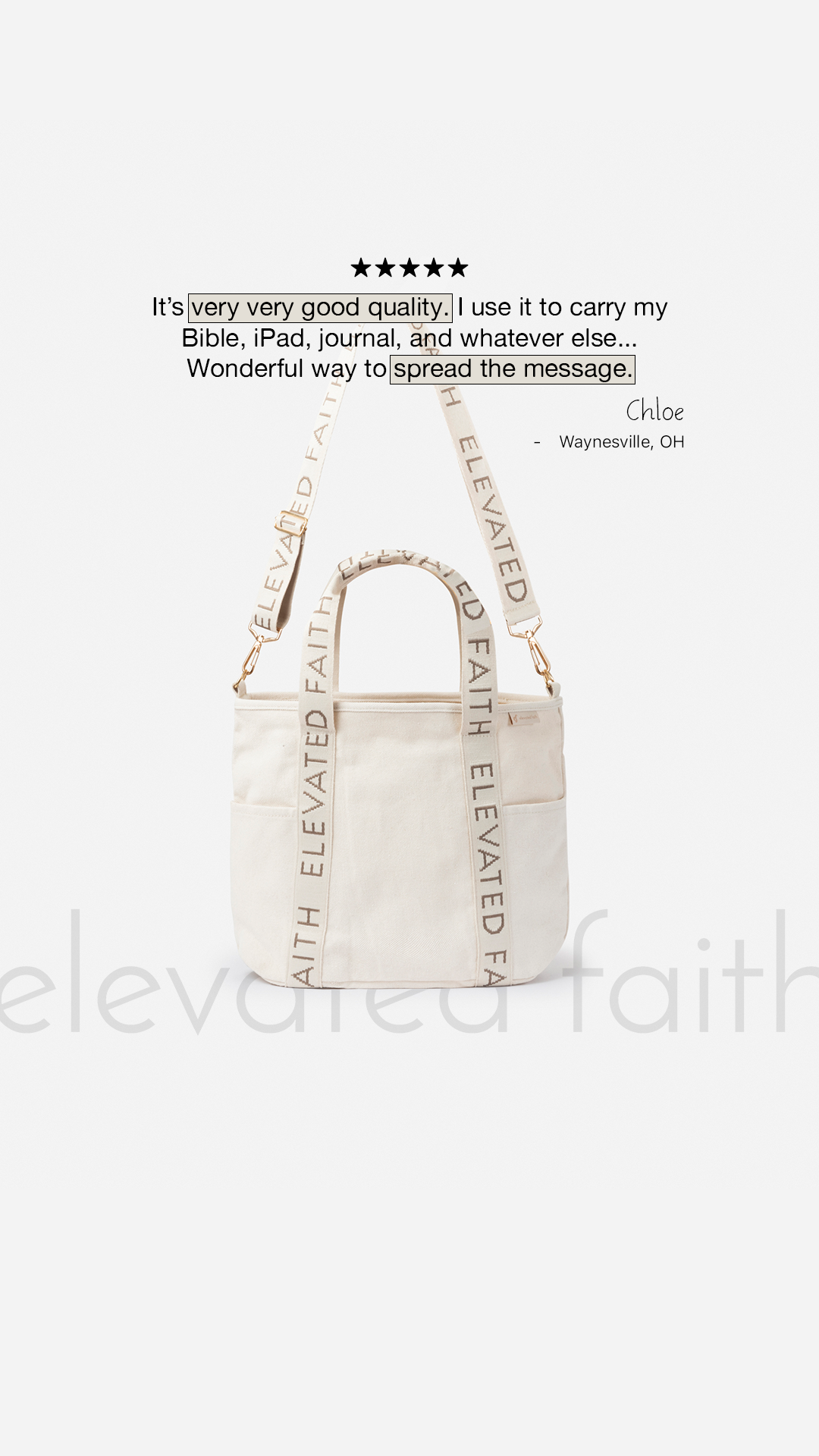 Elevated Faith Facebook ad