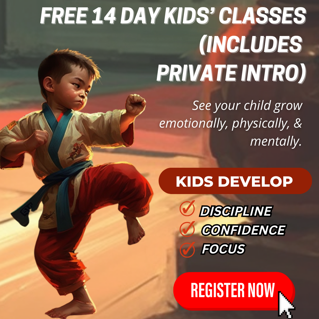 Kickside Martial Arts Hillsborough Facebook ad: Want a FREE 14-Day, Kids Martial Arts Class Pass?