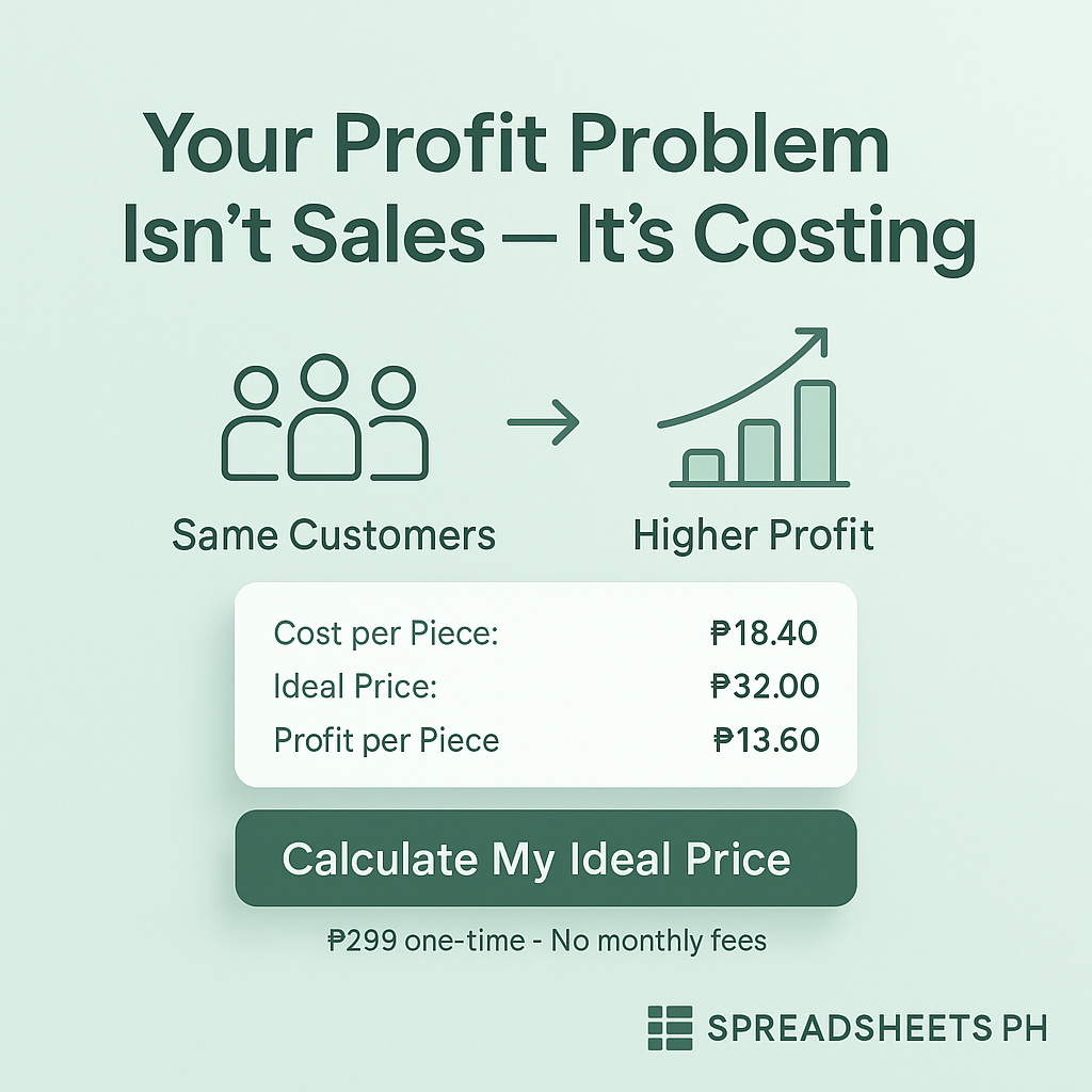 Spreadsheets PH Facebook ad