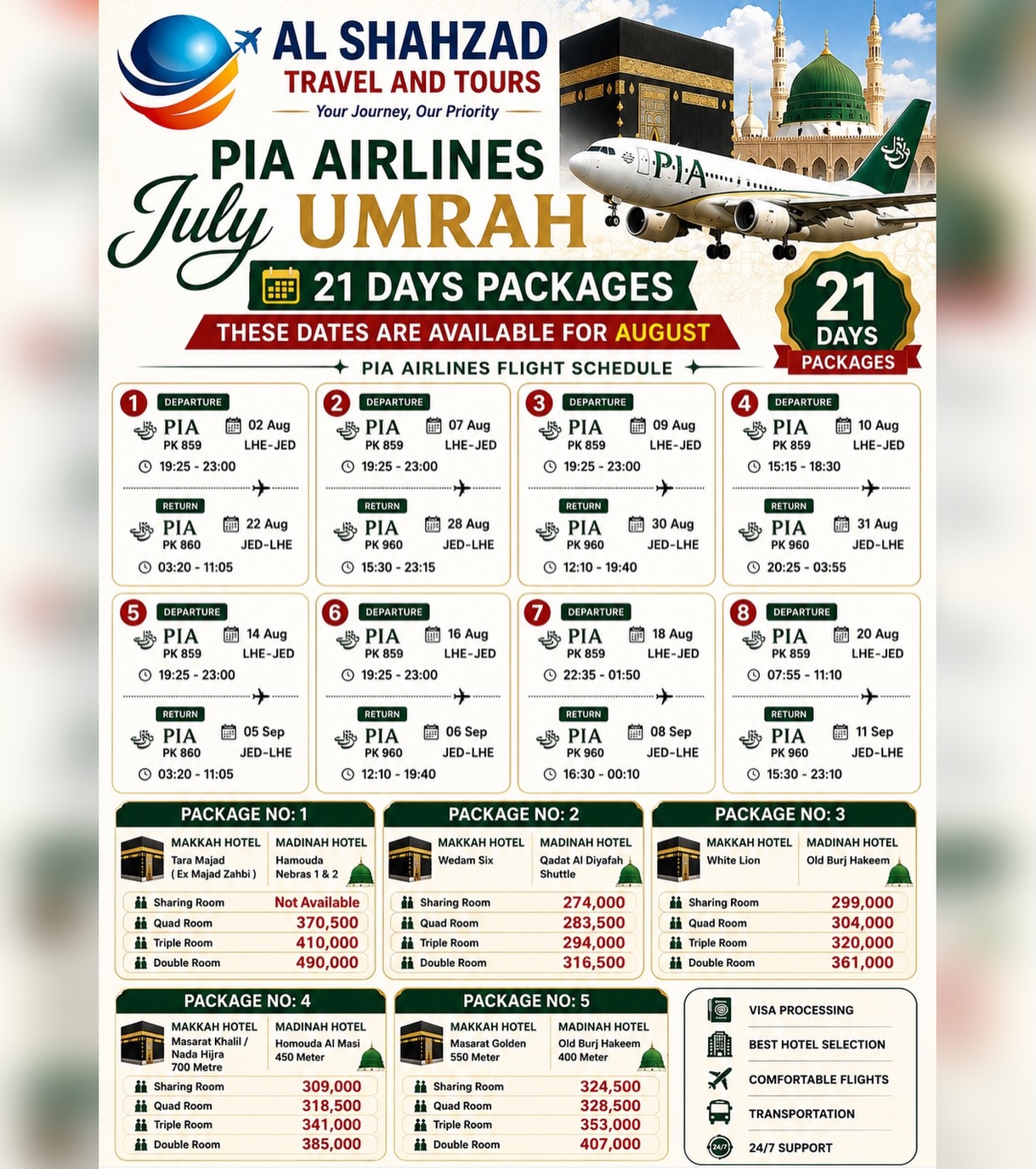Al Shahzad Travel & Tours  Facebook ad