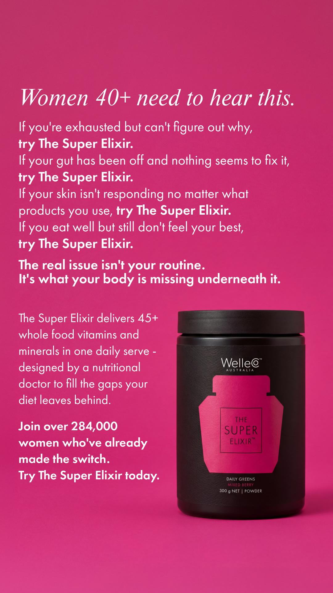 WelleCo Facebook ad