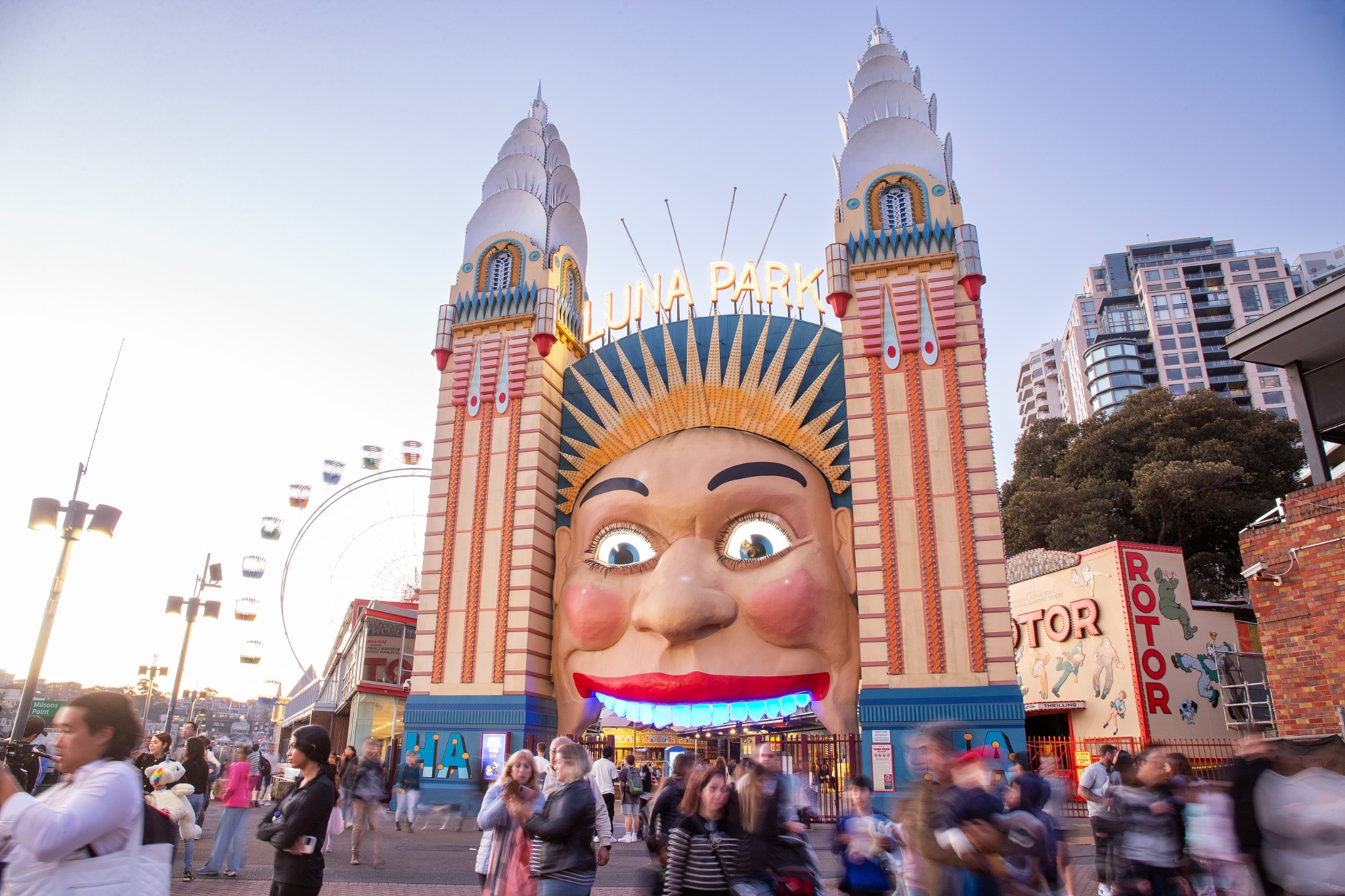 Luna Park Sydney Facebook ad from Jul 1, 2025