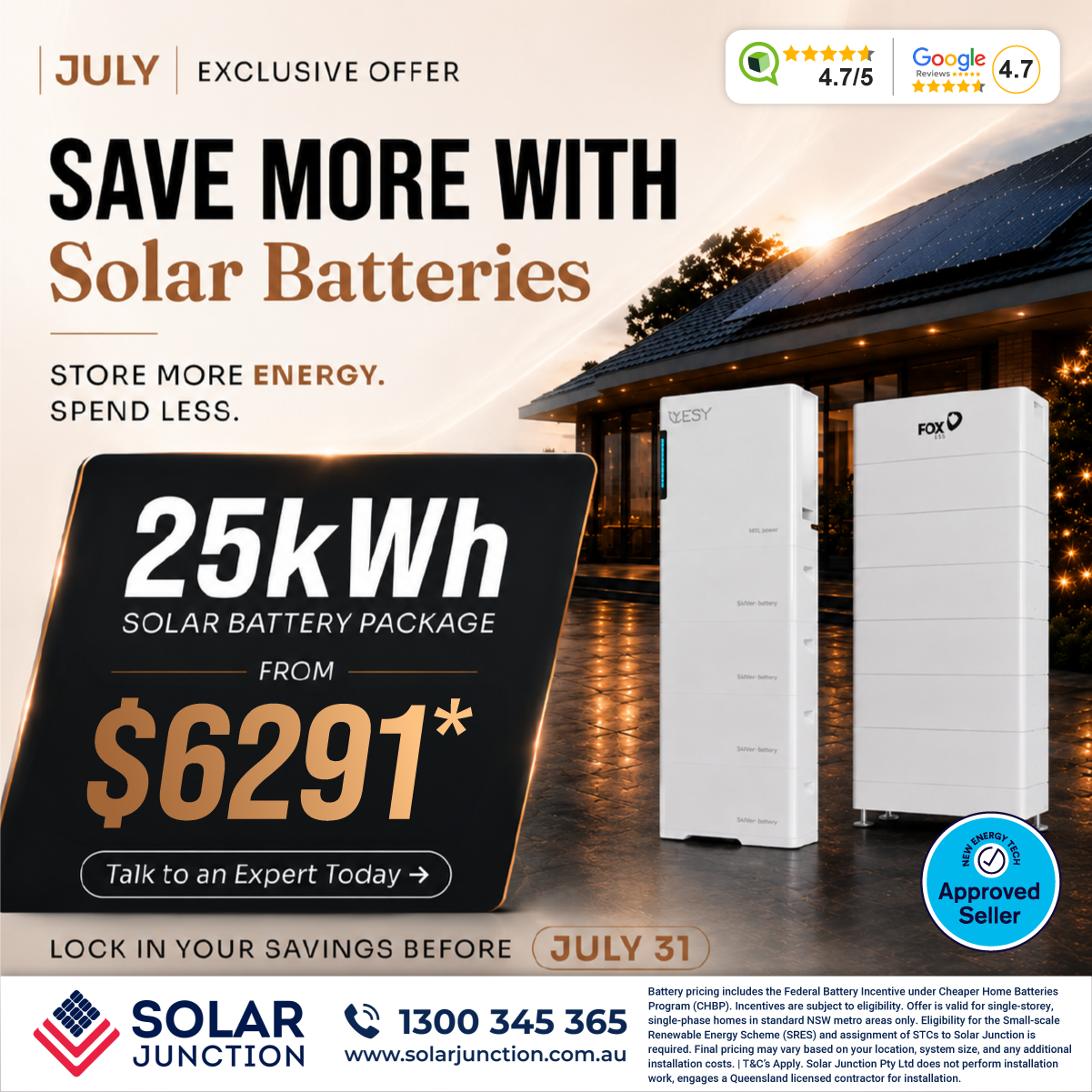 Solar Junction Facebook ad