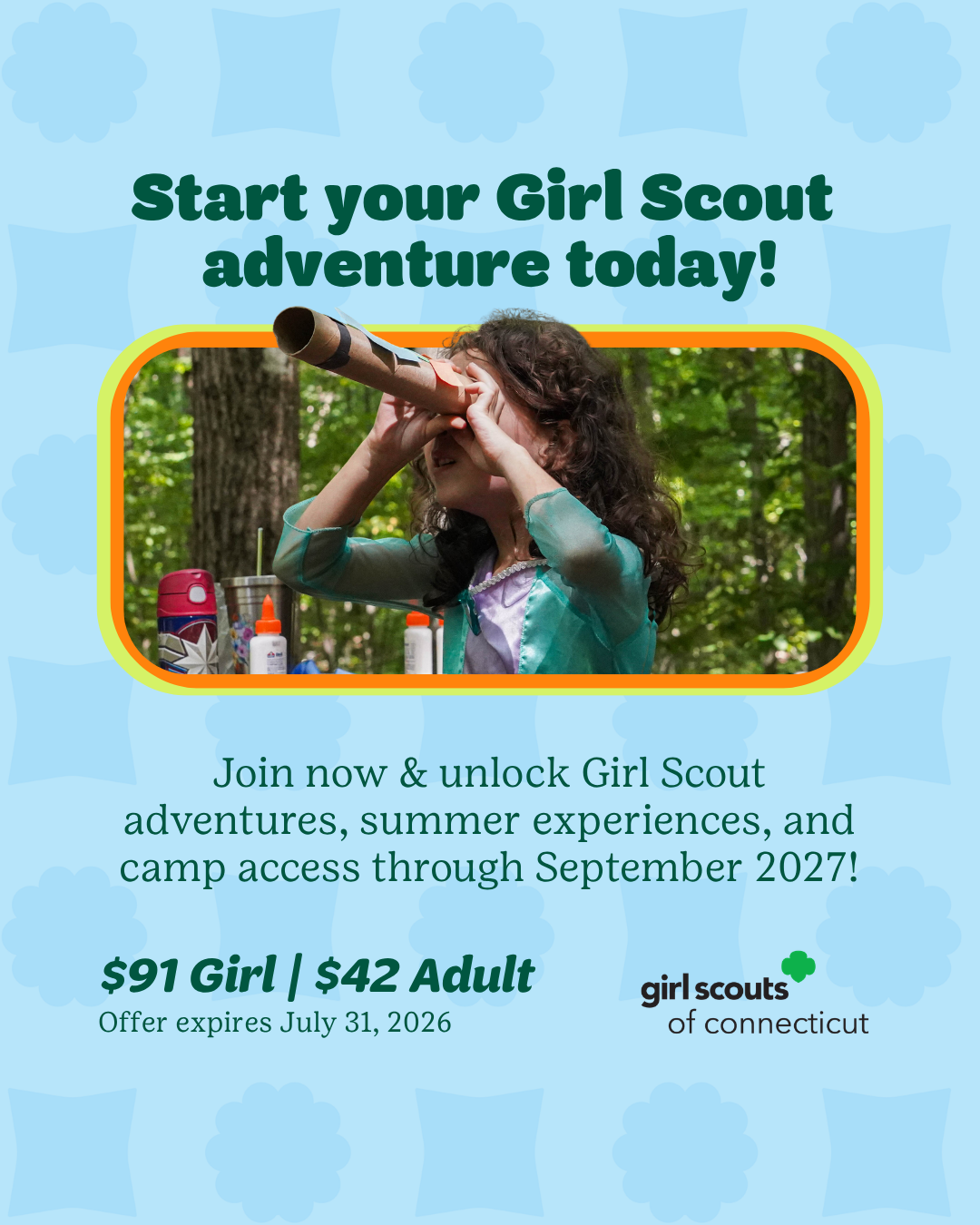 Girl Scouts of Connecticut Inc. Facebook ad from May 26, 2026
