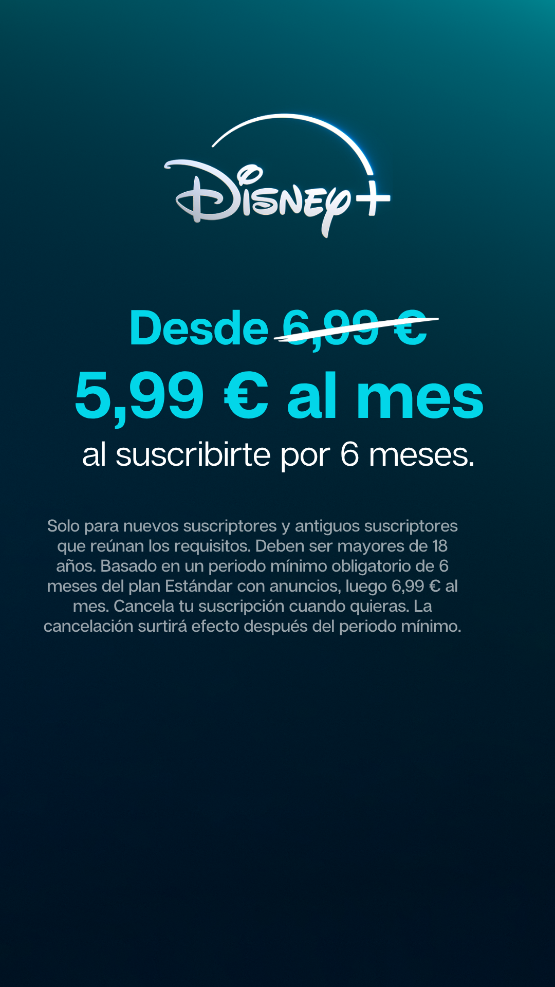 Disney+ Facebook ad: Suscríbete a Disney+