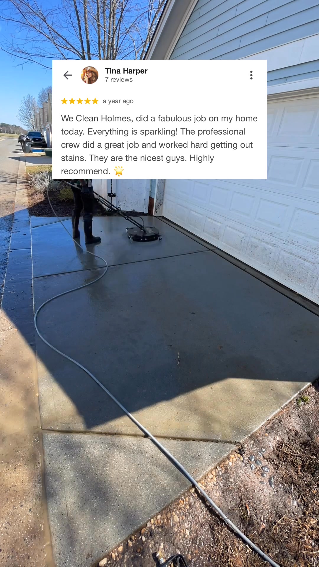 We Clean Holmes Facebook ad: Schedule Your Cleaning Consultation->