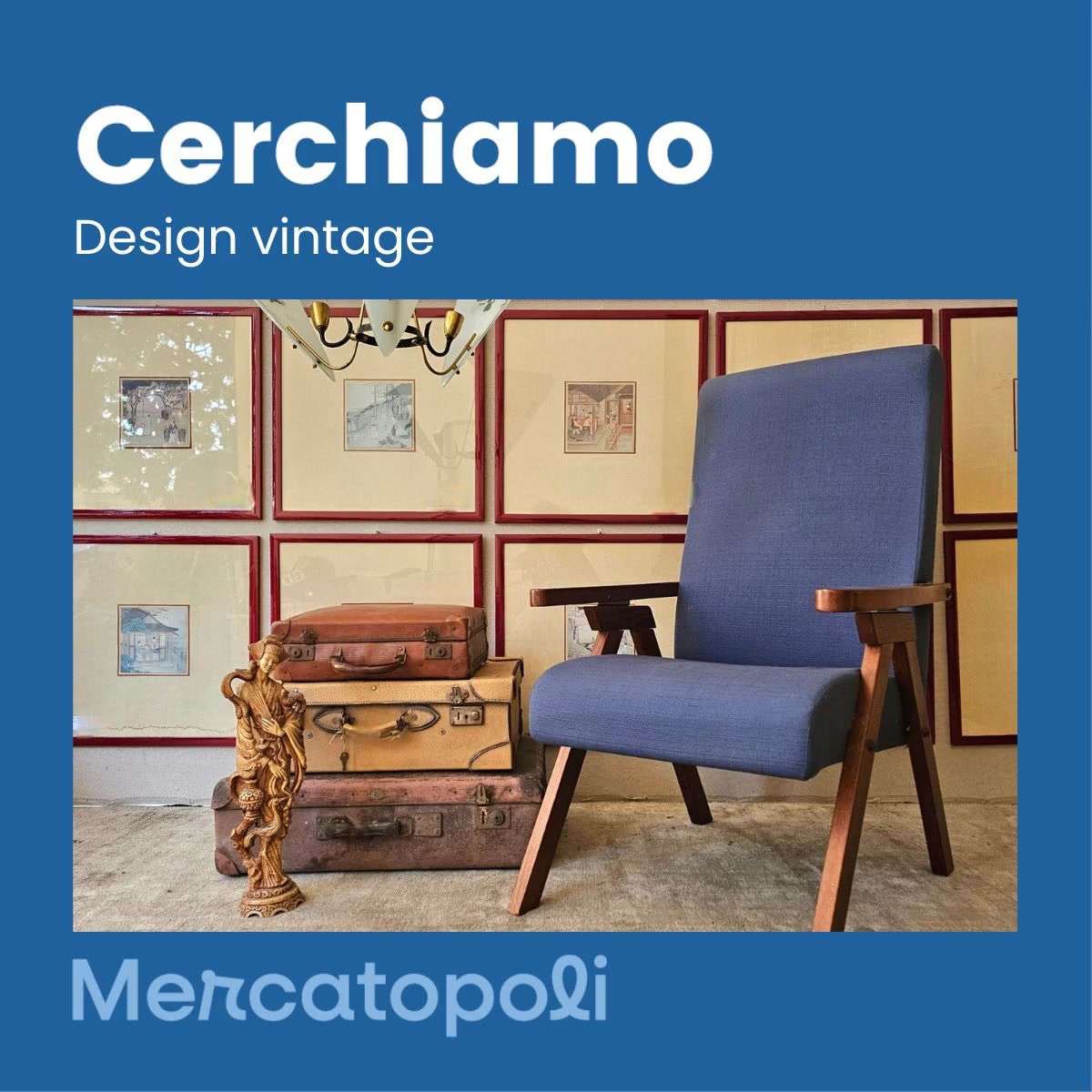 Mercatopoli Villa Guardia Facebook ad: Hai mobili di design vintage che non usi…