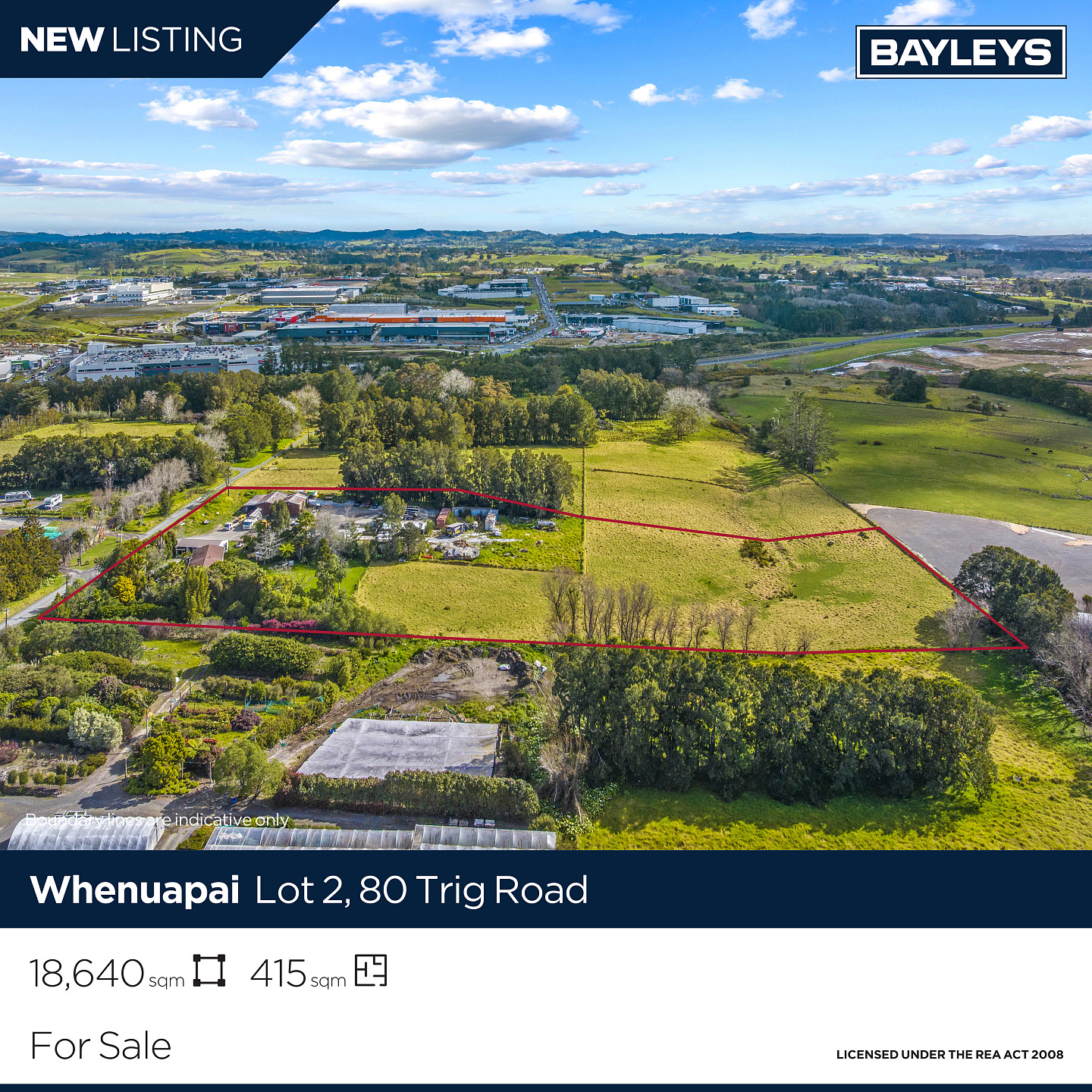 Wesley Gerber - Bayleys Real Estate Facebook ad: Commercial For Sale by Negotiation: Lot 2, 80 Trig Road…