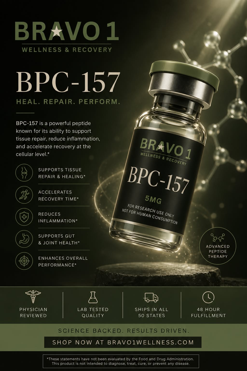 Bravo1 Wellness Facebook ad: Move better. Recover smarter.