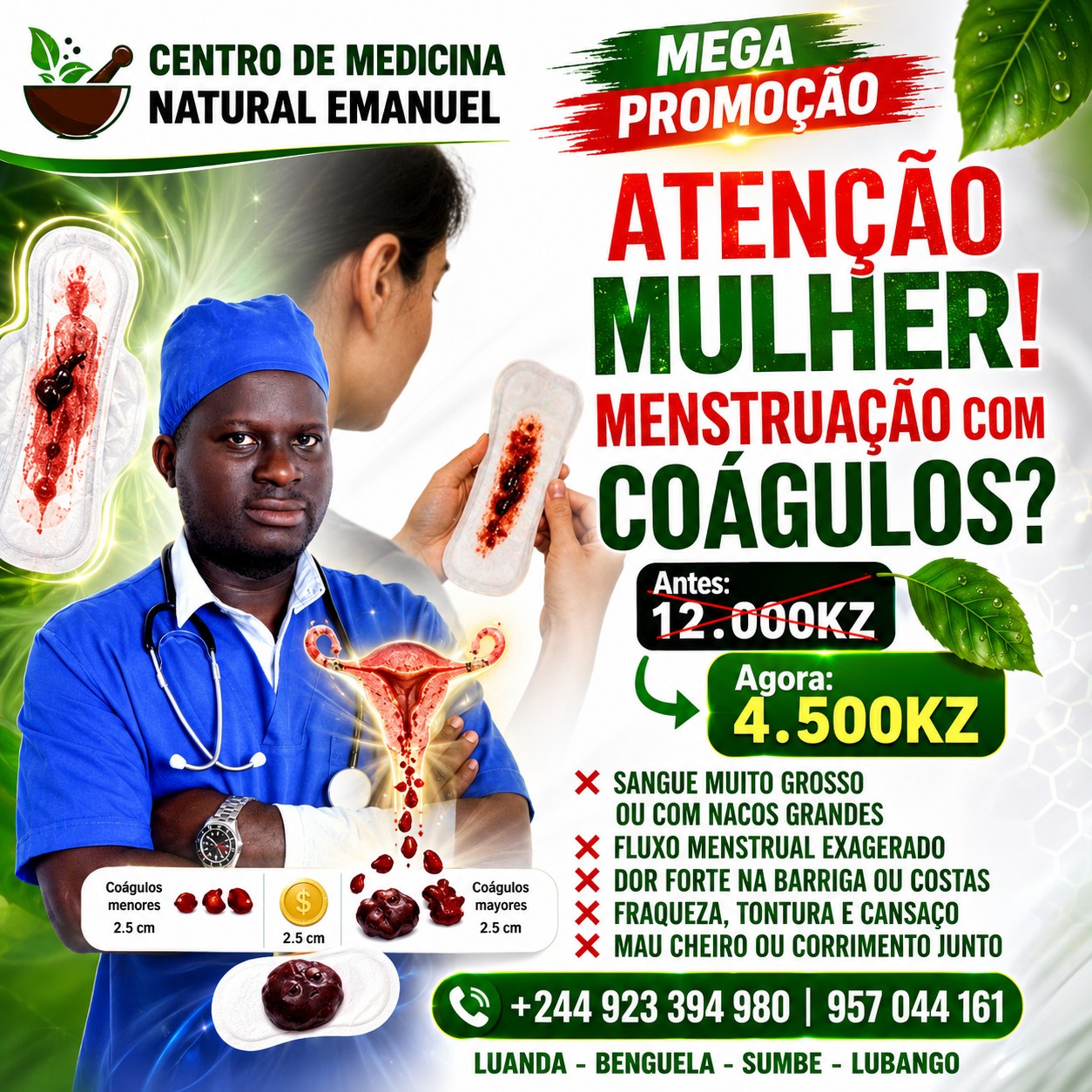 Centro de Medicina Natural Emanuel Facebook ad: ATENÇÃO, MULHER!