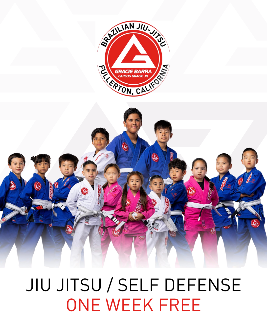 Gracie Barra Fullerton Facebook ad: Try One Week Free at Fullerton's Jiu Jitsu…