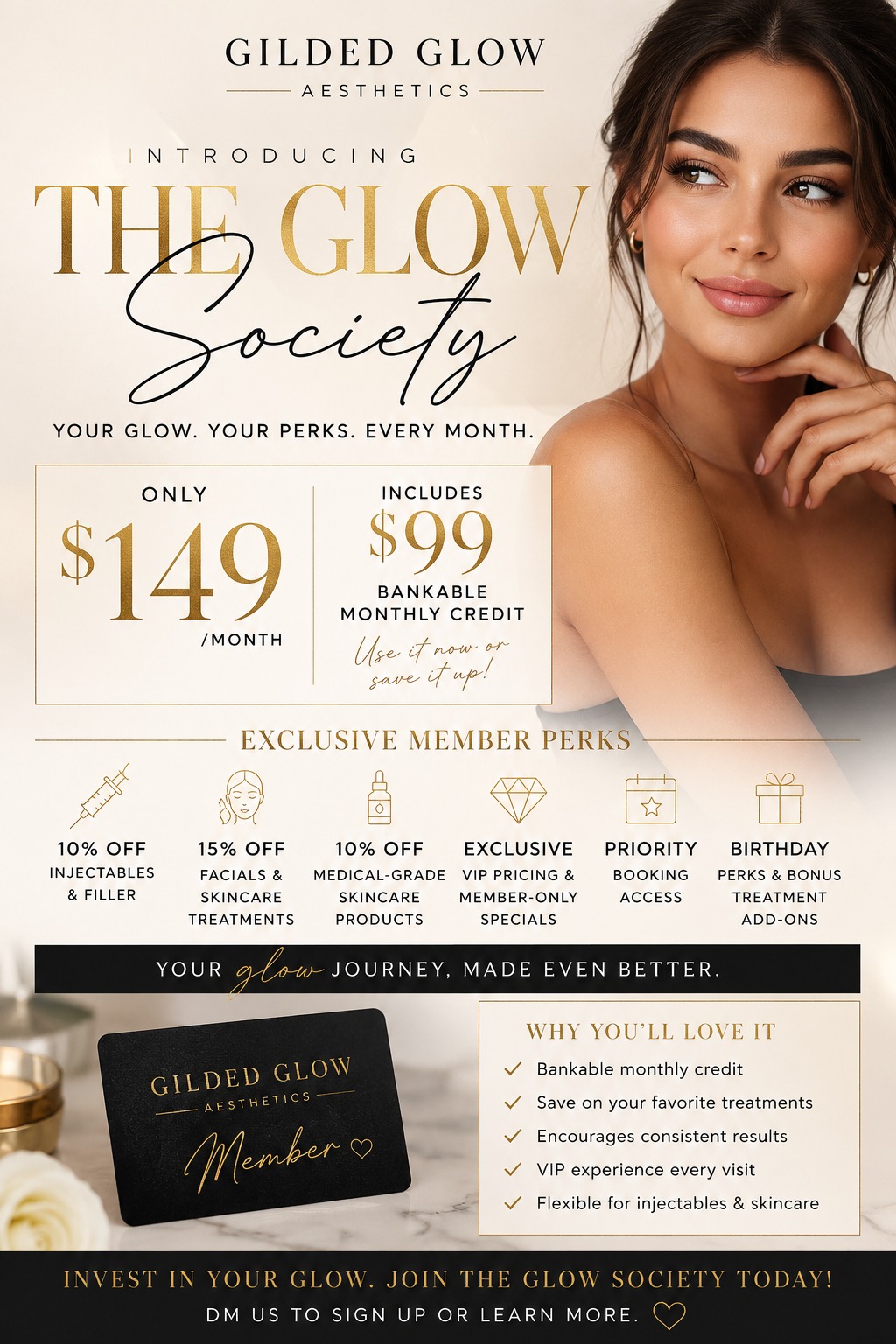 Gilded Glow Aesthetics  Facebook ad