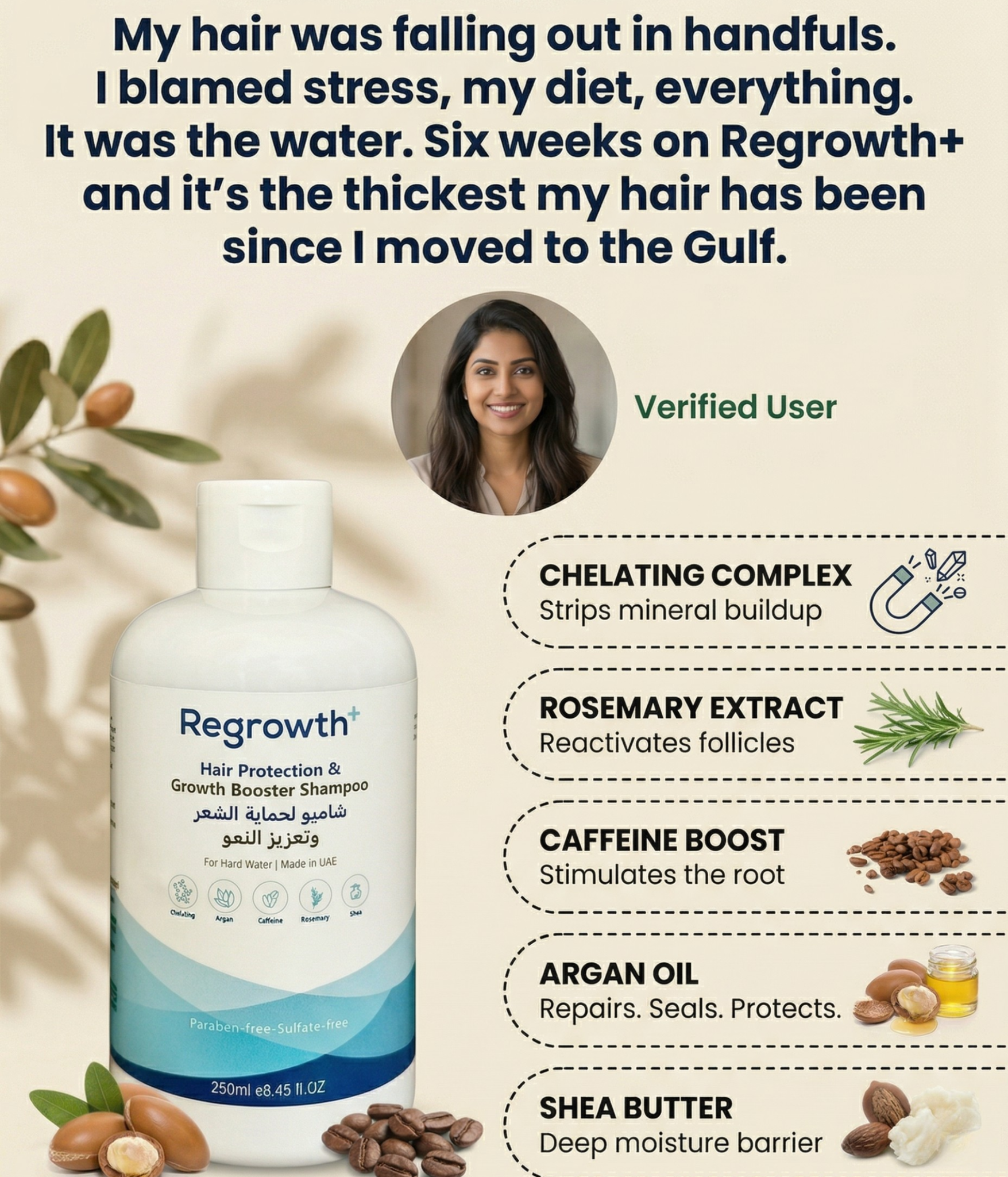 Regrowth+ Facebook ad