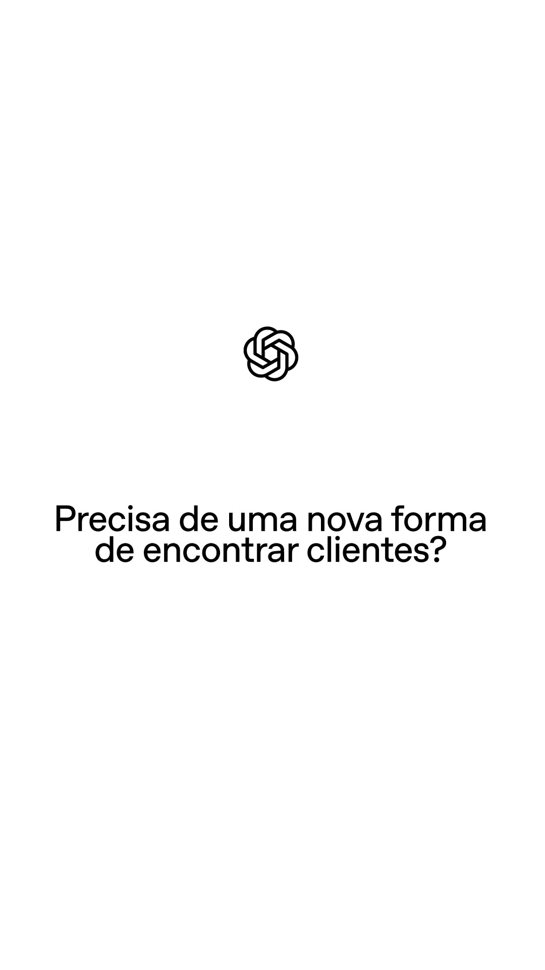 ChatGPT Facebook ad: Anuncie no ChatGPT hoje