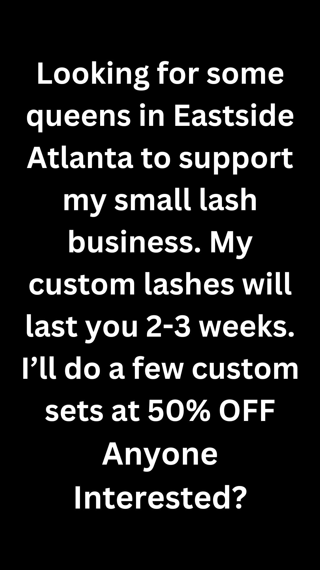 Lash Experts Facebook ad