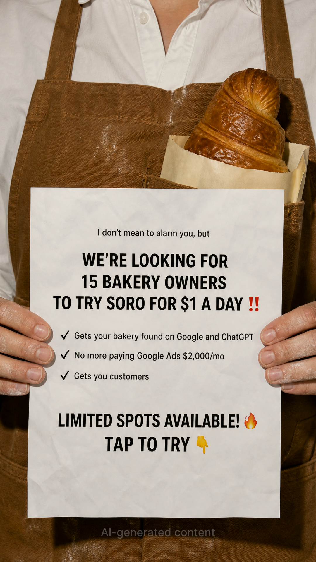 Soro SEO Facebook ad: Rank #1 on Google