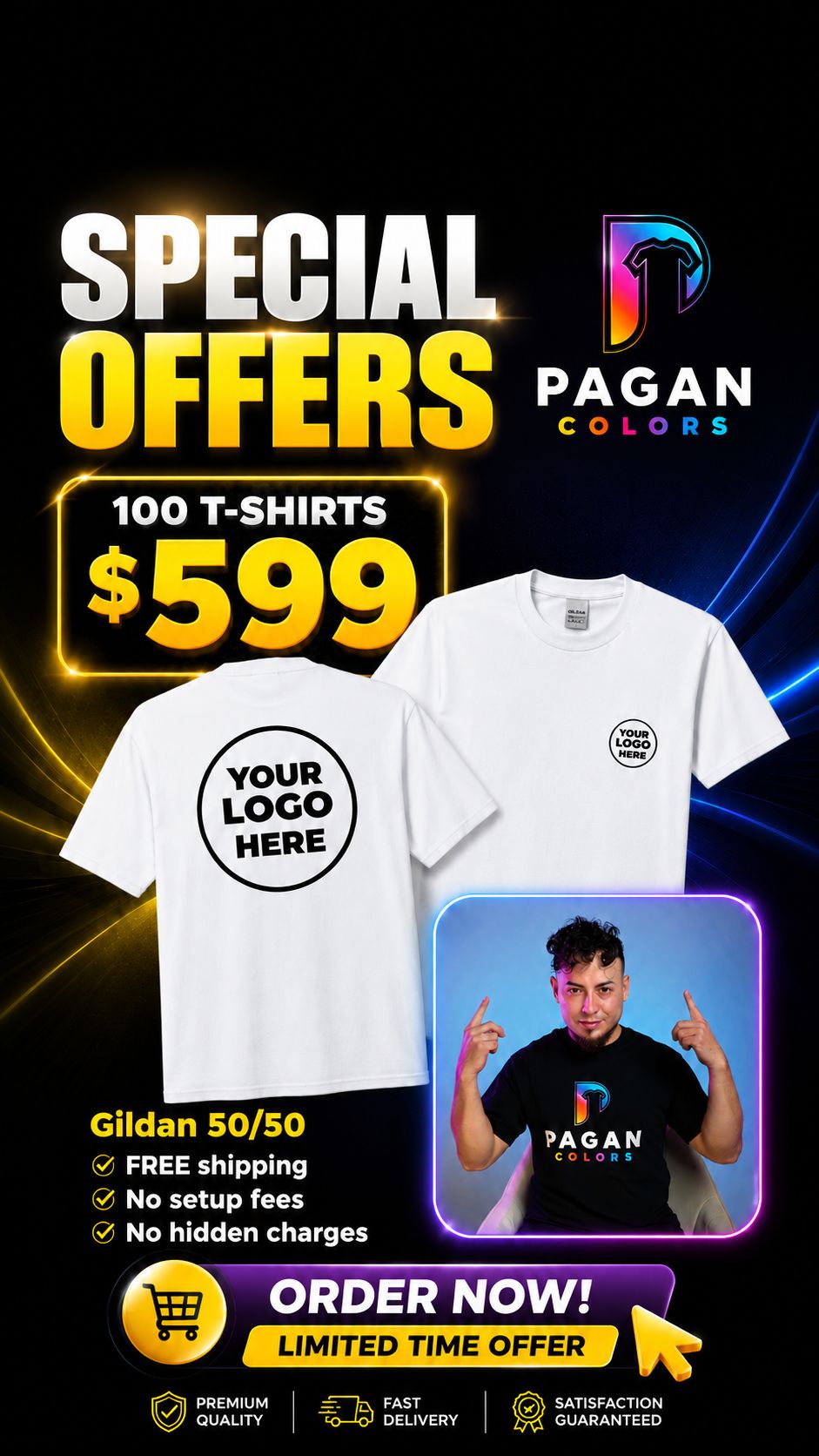 Luis estampados pagan colors Facebook ad from May 11, 2026