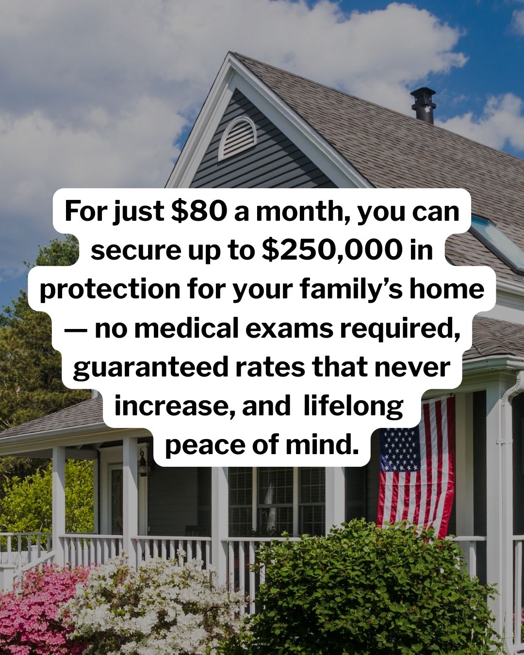 Mortgage Protection Covered Facebook ad