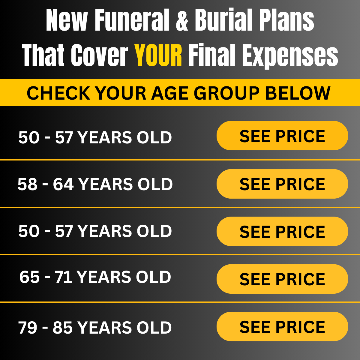 Senior Solutions Final Expense Facebook ad