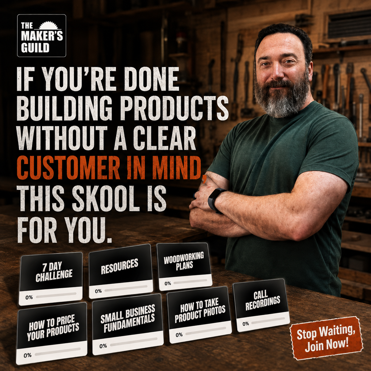 Skool Facebook ad