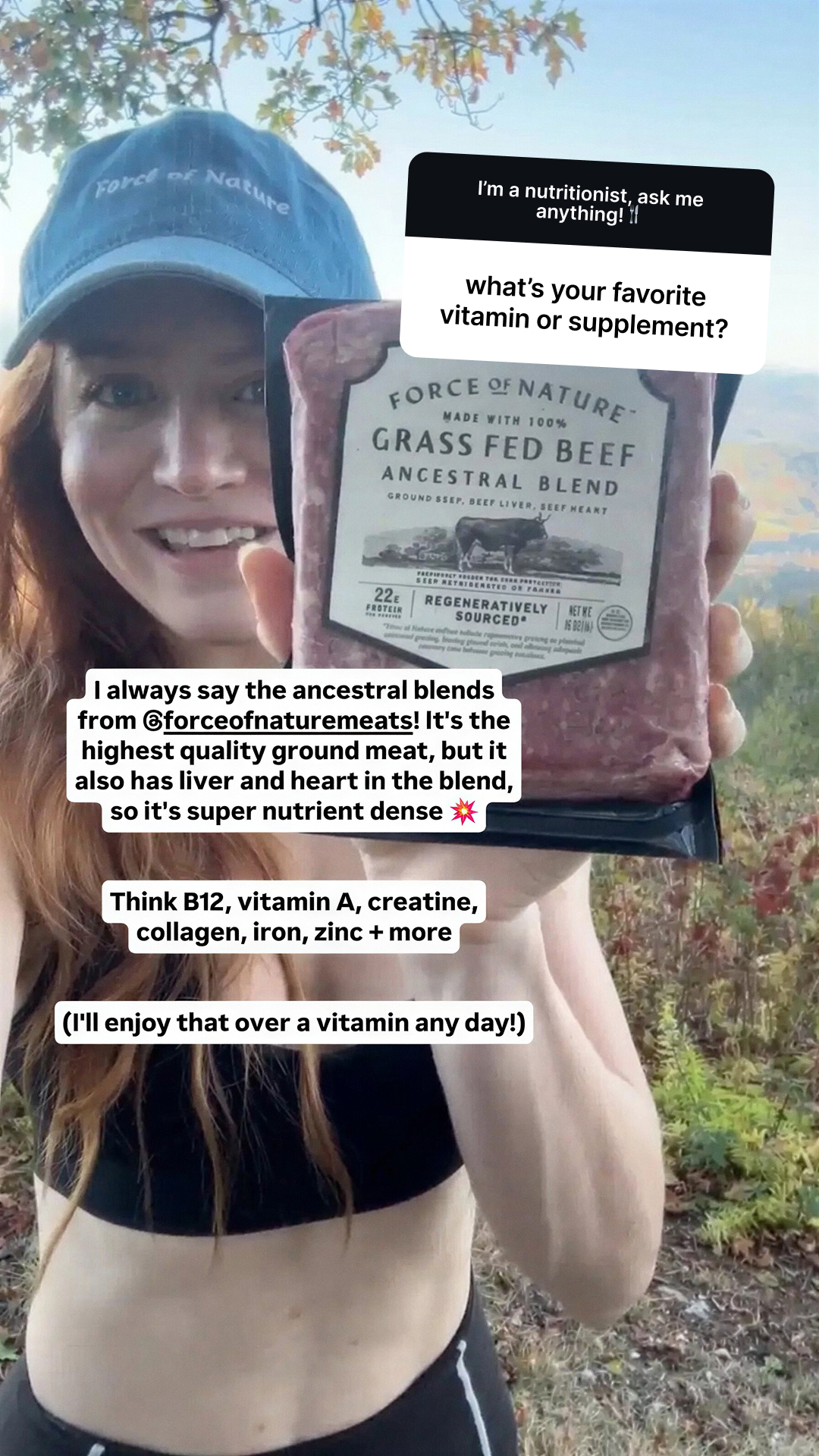 Force Of Nature Meats Facebook ad