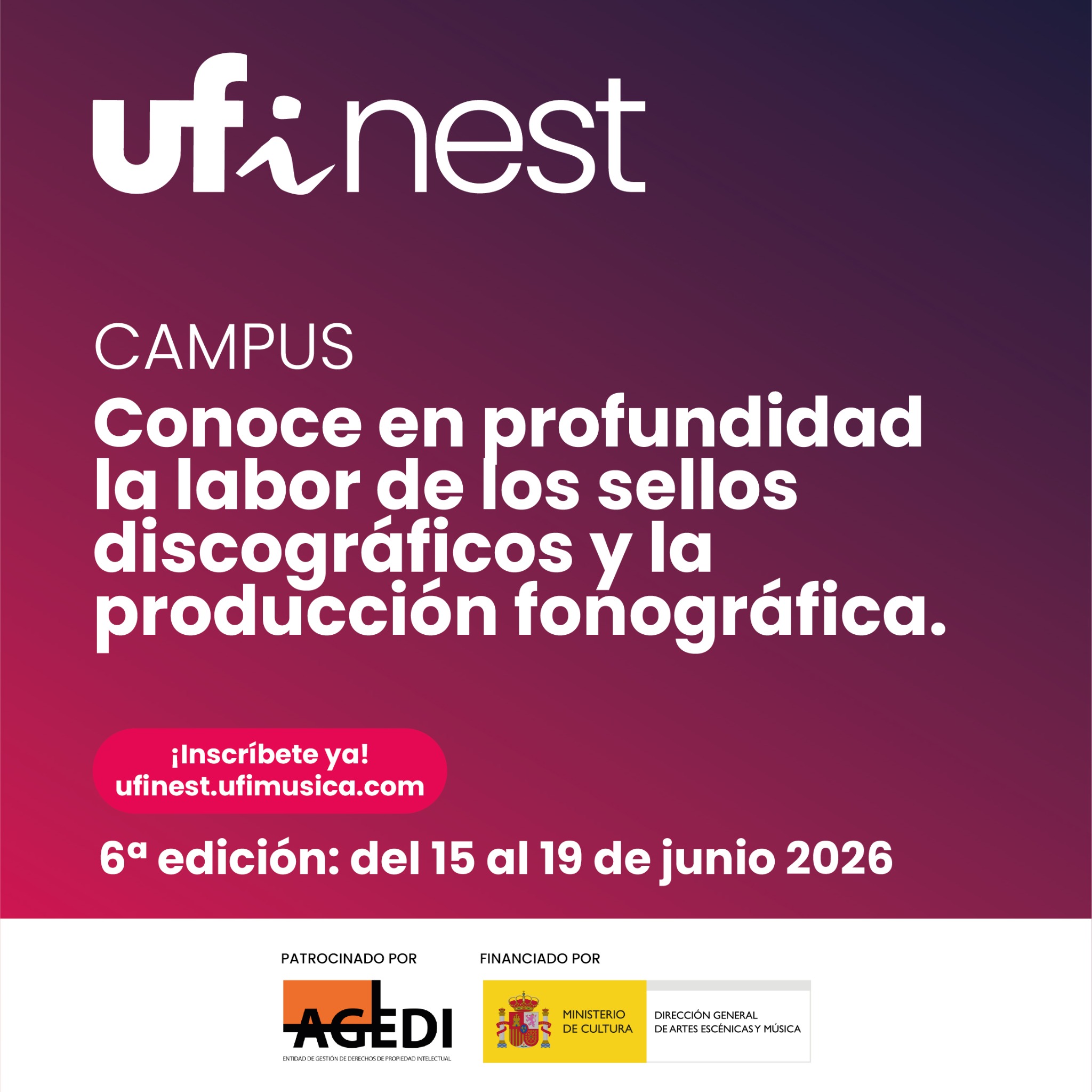 UFi Unión Fonográfica Independiente Facebook ad: Convierte tu pasión por la música en un sello discográfico…