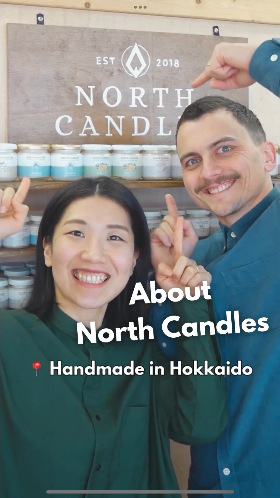 North Candles Facebook ad: Mami and Alex, a couple from Canada and…