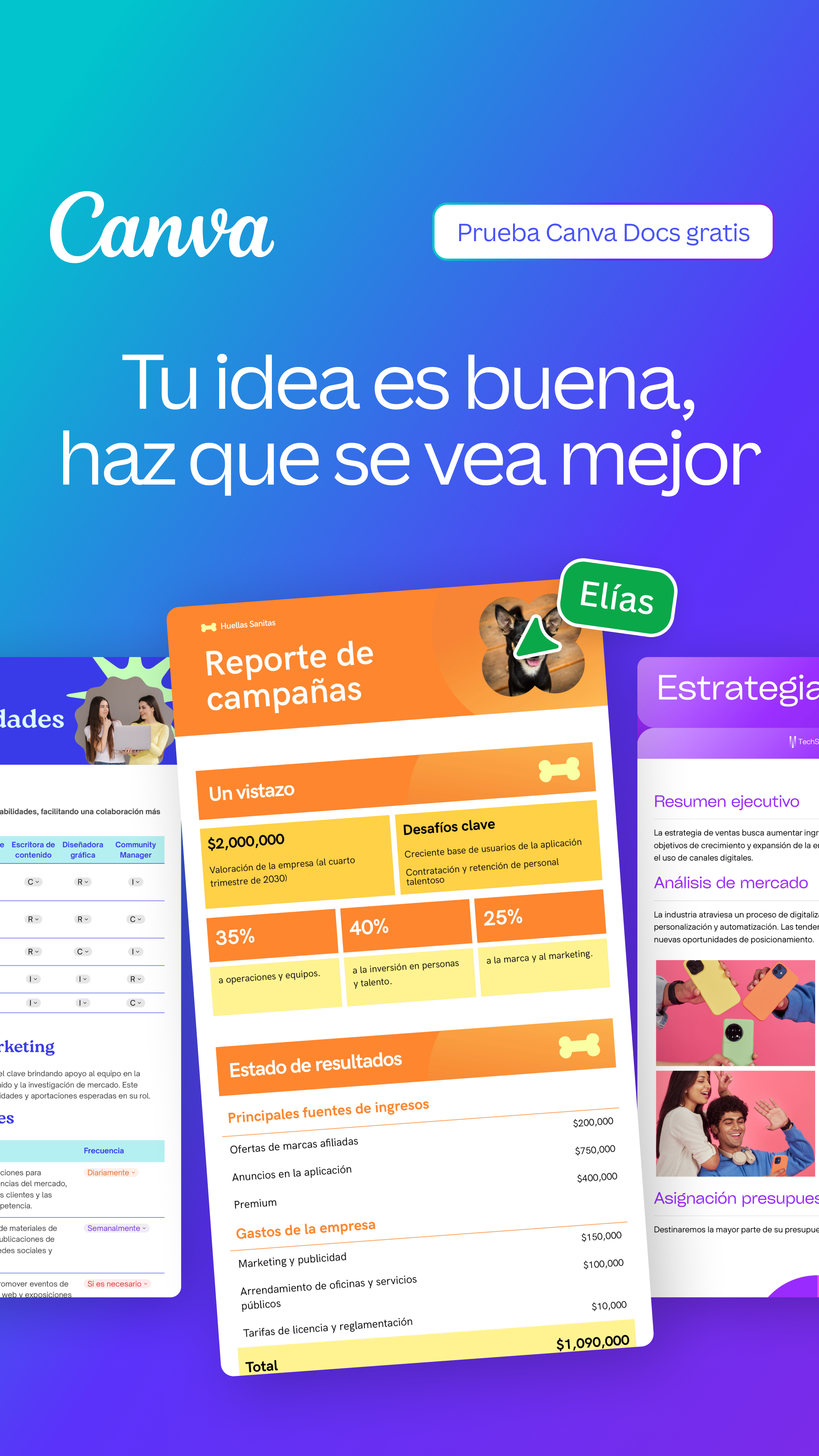 Canva Mexico Facebook ad