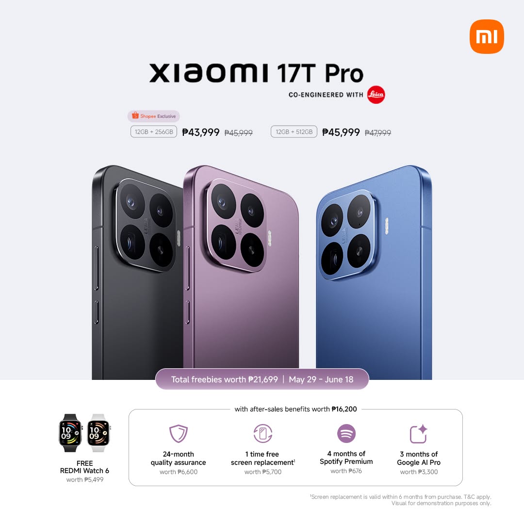 Xiaomi Philippines Facebook ad: The new #Xiaomi17TPro