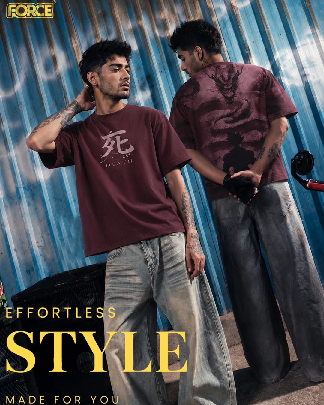 Force Apparels Facebook ad: First drop. First price.