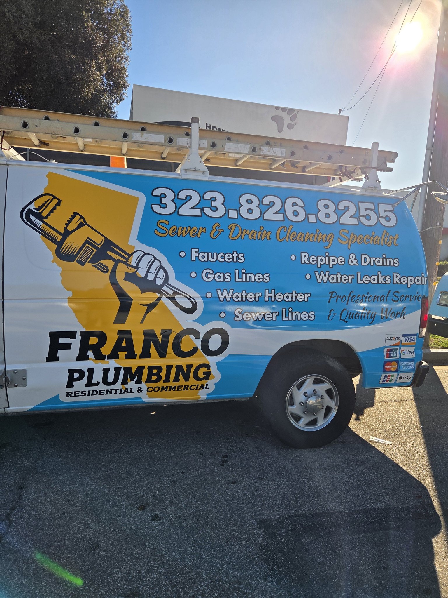 Franco Plumbing Facebook ad from Mar 11, 2026