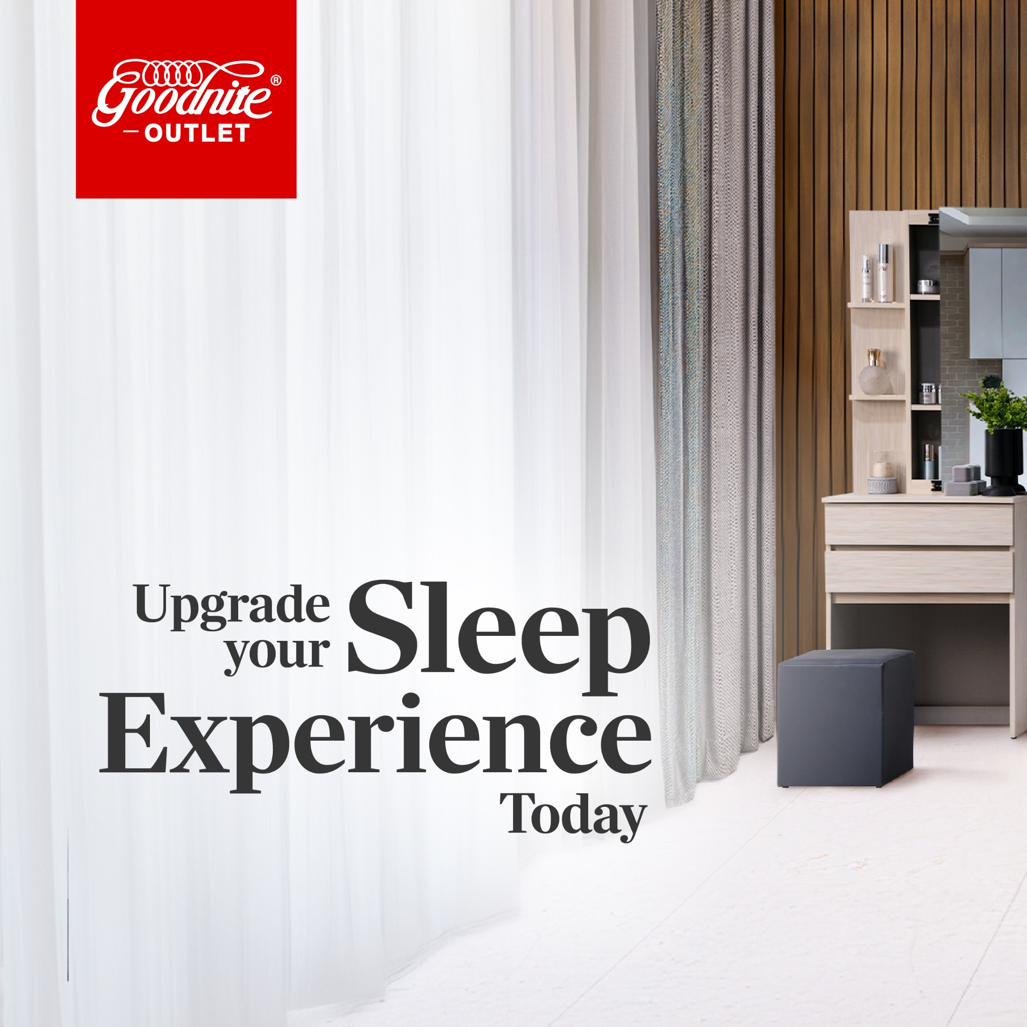 Goodnite Outlet Facebook ad: Elevate your space with our 𝐏𝐑𝐄𝐌𝐈𝐔𝐌 𝐁𝐄𝐃𝐑𝐎𝐎𝐌…