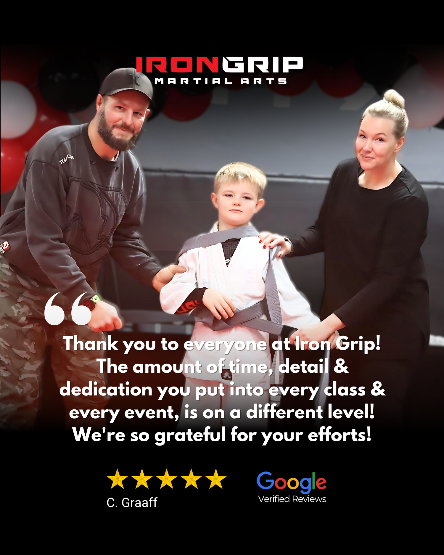 Iron Grip Martial Arts Academy Facebook ad
