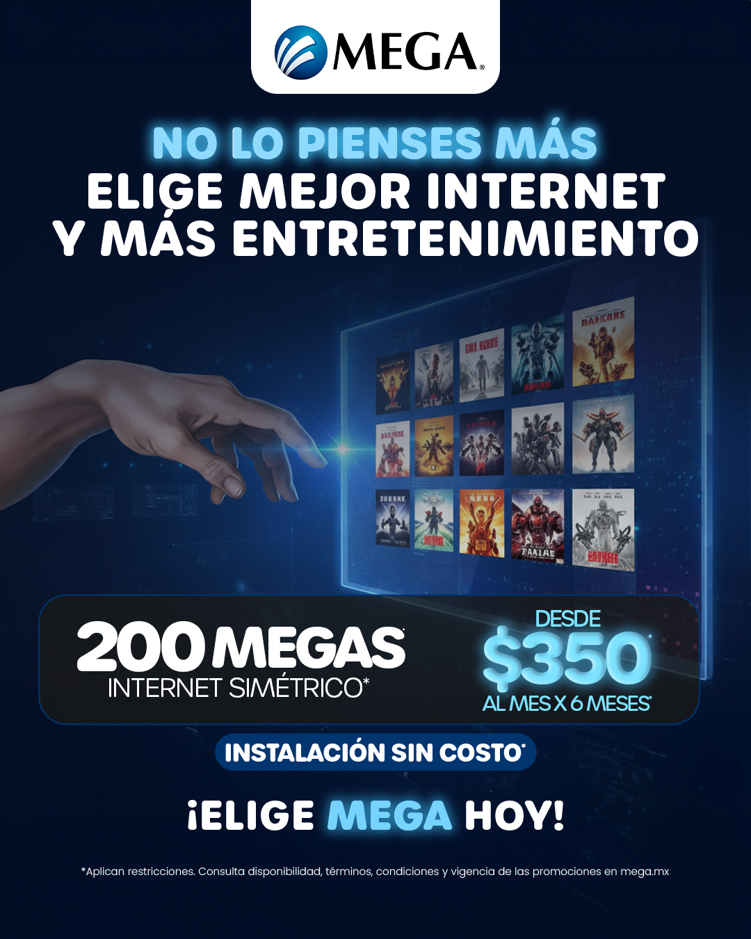 Megacable, Conectamos tu vida Facebook ad