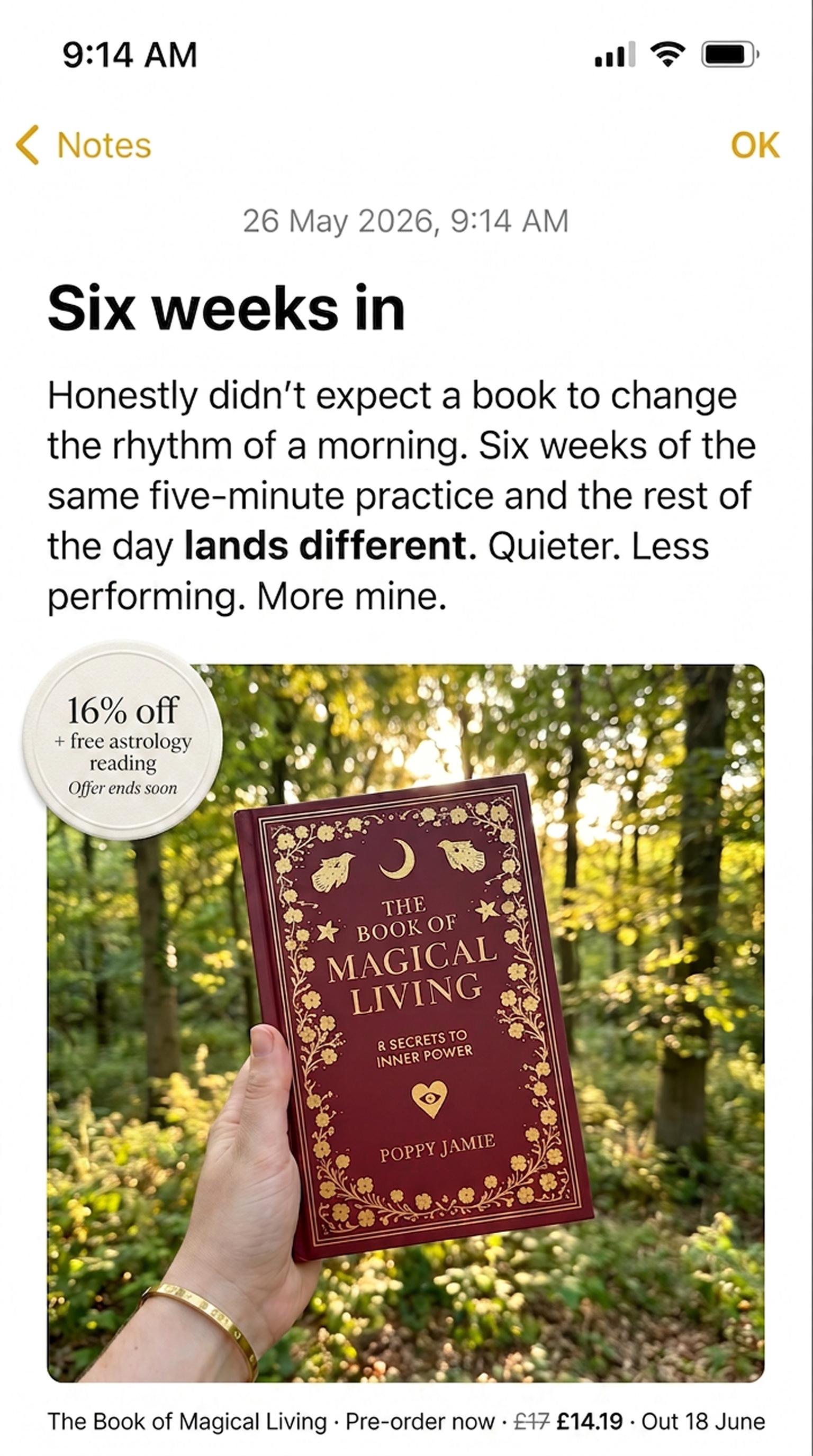 Poppy Jamie Facebook ad