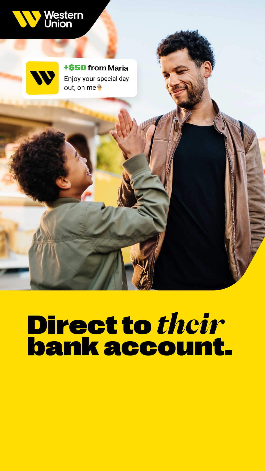 Western Union Facebook ad